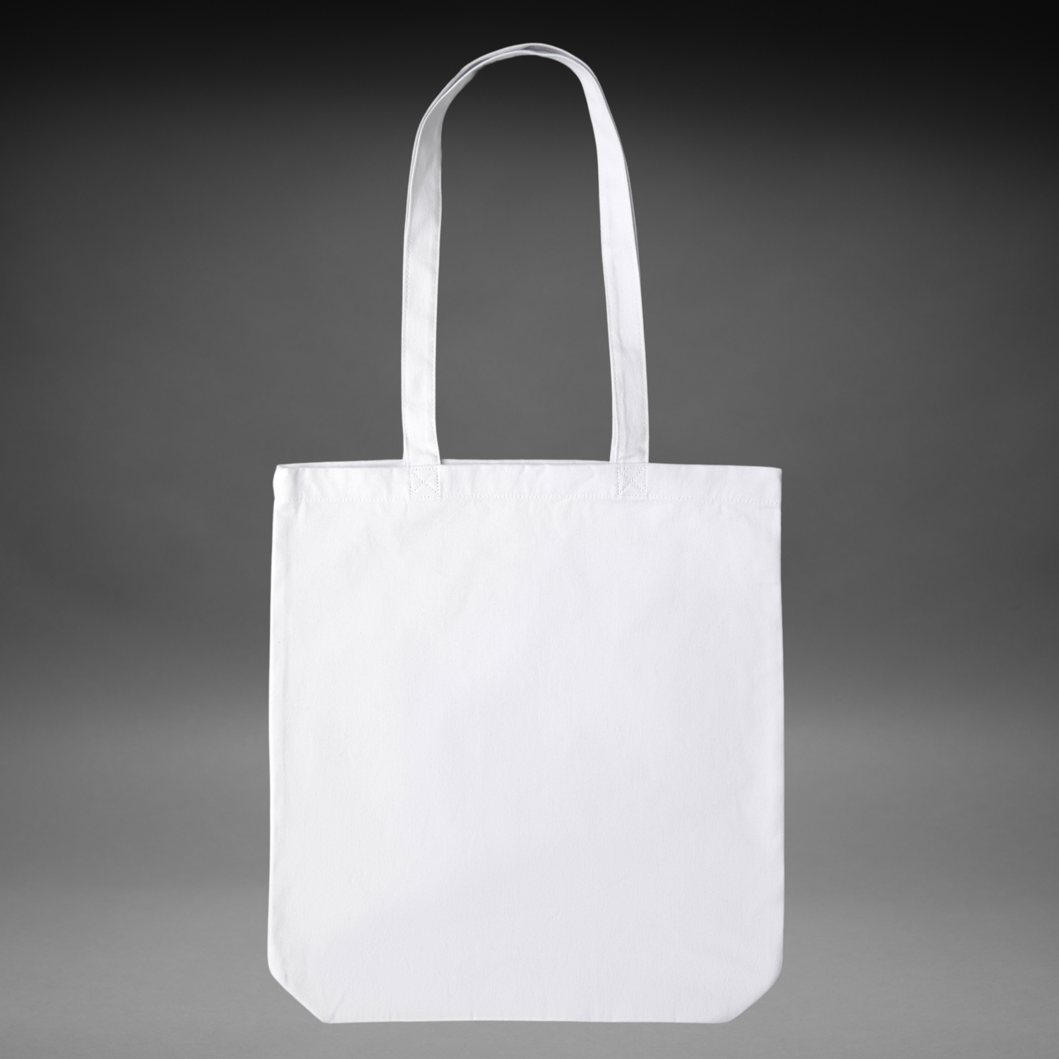 CUSTOMIZABLE WHITE POLY REUSEABLE TOTE BAG